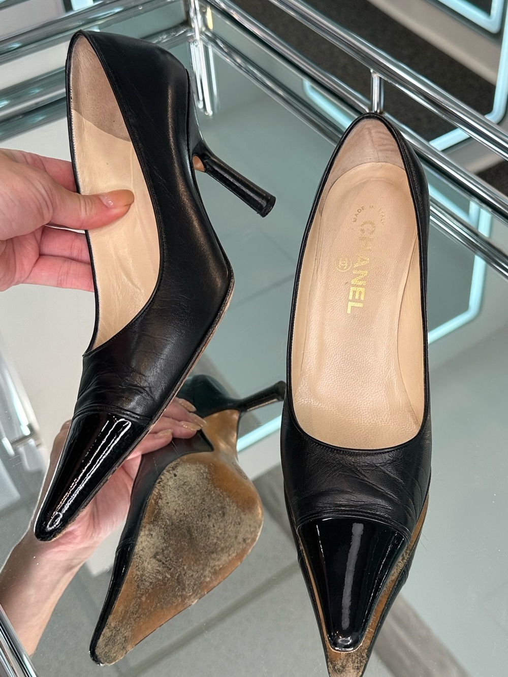 Vintage 2000’s Y2K Chanel Pumps Heels
